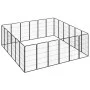 Dog cage 24 panels black powder coated steel 50x100 cm by vidaXL, Dog kennels and fences - Ref: Foro24-3115962, Price: 400,23...