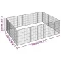 Dog cage 24 panels black powder coated steel 50x100 cm by vidaXL, Dog kennels and fences - Ref: Foro24-3115962, Price: 400,23...