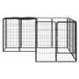 Hundekäfig 14 Paneele aus pulverbeschichtetem schwarzem Stahl 50x100 cm von vidaXL, Hundehütten und Zäune - Ref: Foro24-31159...