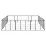 Jaula perros 40 paneles acero recubierto polvo negro 50x100 cm de vidaXL, Casetas y cercados para perros - Ref: Foro24-311596...