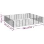 Dog cage 40 panels black powder coated steel 50x100 cm by vidaXL, Dog kennels and fences - Ref: Foro24-3115966, Price: 695,23...