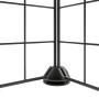 Pet cage with 36 panels, black steel door, 35x35 cm. by vidaXL, Cages and habitats for small animals - Ref: Foro24-3114039, P...
