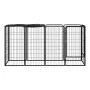 Dog cage 10 panels black powder coated steel 50x100cm by vidaXL, Dog kennels and fences - Ref: Foro24-3115948, Price: 153,84 ...