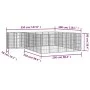 Hundekäfig 26 Paneele Stahl pulverbeschichtet schwarz 50x100 cm von vidaXL, Hundehütten und Zäune - Ref: Foro24-3115952, Prei...