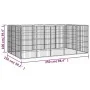 Dog cage 16 panels black powder coated steel 50x100 cm by vidaXL, Dog kennels and fences - Ref: Foro24-3115960, Price: 274,29...
