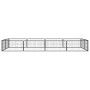 Hundekäfig 12 Paneele aus pulverbeschichtetem schwarzem Stahl 100x50 cm von vidaXL, Hundehütten und Zäune - Ref: Foro24-31159...