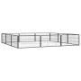 Jaula perros 12 paneles acero recubierto polvo negro 100x50 cm by vidaXL, Dog kennels and fences - Ref: Foro24-3115968, Price...