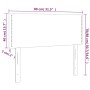 LED-Kopfteil aus dunkelgrünem Samt, 80 x 5 x 78/88 cm von vidaXL, Kopf- und Fußteile - Ref: Foro24-3121505, Preis: 35,59 €, R...
