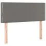 Headboard with LED gray synthetic leather 100x5x78/88 cm by vidaXL, Headboards and footboards - Ref: Foro24-3121560, Price: 4...