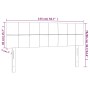 Kopfteil aus cremefarbenem Stoff mit LED 144x5x78/88 cm von vidaXL, Kopf- und Fußteile - Ref: Foro24-3121615, Preis: 56,86 €,...