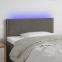 Dunkelgraues Samtkopfteil mit LED 100x5x78/88 cm von vidaXL, Kopf- und Fußteile - Ref: Foro24-3121515, Preis: 37,82 €, Rabatt: %