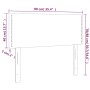 Kopfteil mit LED, weißem Kunstleder, 90 x 5 x 78/88 cm von vidaXL, Kopf- und Fußteile - Ref: Foro24-3121551, Preis: 47,64 €, ...