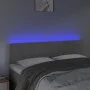 Hellgraues Samtkopfteil mit LED 144x5x78/88 cm von vidaXL, Kopf- und Fußteile - Ref: Foro24-3121660, Preis: 64,34 €, Rabatt: %