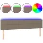 Headboard with LED in taupe gray fabric 180x5x78/88 cm by vidaXL, Headboards and footboards - Ref: Foro24-3121630, Price: 62,...