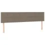 Headboard with LED in taupe gray fabric 160x5x78/88 cm by vidaXL, Headboards and footboards - Ref: Foro24-3121622, Price: 63,...