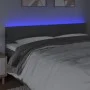 Headboard with LED in dark gray fabric 200x5x78/88 cm by vidaXL, Headboards and footboards - Ref: Foro24-3121635, Price: 69,5...