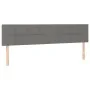 Headboard with LED in dark gray fabric 200x5x78/88 cm by vidaXL, Headboards and footboards - Ref: Foro24-3121635, Price: 69,5...