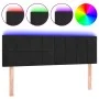 Cabecero con LED de terciopelo negro 144x5x78/88 cm de vidaXL, Cabeceros y pies de cama - Ref: Foro24-3121662, Precio: 71,61 ...