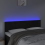 Kopfteil aus schwarzem Samt mit LED 144x5x78/88 cm von vidaXL, Kopf- und Fußteile - Ref: Foro24-3121662, Preis: 53,55 €, Raba...