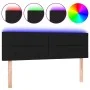 Cabecero con LED de tela negro 144x5x78/88 cm de vidaXL, Cabeceros y pies de cama - Ref: Foro24-3121612, Precio: 64,67 €, Des...