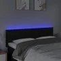 Cabecero con LED de tela negro 144x5x78/88 cm de vidaXL, Cabeceros y pies de cama - Ref: Foro24-3121612, Precio: 64,67 €, Des...