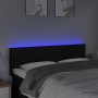 Kopfteil aus schwarzem Stoff mit LED 144x5x78/88 cm von vidaXL, Kopf- und Fußteile - Ref: Foro24-3121612, Preis: 63,17 €, Rab...