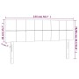 Kopfteil aus schwarzem Stoff mit LED 144x5x78/88 cm von vidaXL, Kopf- und Fußteile - Ref: Foro24-3121612, Preis: 63,17 €, Rab...