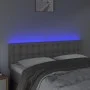 Headboard with LED black synthetic leather 144x5x78/88 cm by vidaXL, Headboards and footboards - Ref: Foro24-3121706, Price: ...