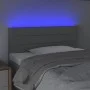 Headboard with LED lights in light gray fabric 80x5x78/88 cm by vidaXL, Headboards and footboards - Ref: Foro24-3121726, Pric...