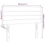 Headboard with LED lights in light gray fabric 80x5x78/88 cm by vidaXL, Headboards and footboards - Ref: Foro24-3121726, Pric...