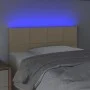 Kopfteil aus cremefarbenem Stoff mit LED 100x5x78/88 cm von vidaXL, Kopf- und Fußteile - Ref: Foro24-3121607, Preis: 48,99 €,...