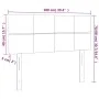 Kopfteil aus cremefarbenem Stoff mit LED 100x5x78/88 cm von vidaXL, Kopf- und Fußteile - Ref: Foro24-3121607, Preis: 48,99 €,...