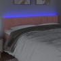 Rosa Samtkopfteil mit LED 180x5x78/88 cm von vidaXL, Kopf- und Fußteile - Ref: Foro24-3121677, Preis: 62,88 €, Rabatt: %