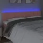 Rosa Samtkopfteil mit LED 180x5x78/88 cm von vidaXL, Kopf- und Fußteile - Ref: Foro24-3121677, Preis: 62,16 €, Rabatt: %