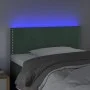 LED-Kopfteil aus dunkelgrünem Samt, 100 x 5 x 78/88 cm von vidaXL, Kopf- und Fußteile - Ref: Foro24-3121517, Preis: 39,87 €, ...
