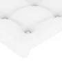 Headboard with LED white synthetic leather 200x5x78/88 cm by vidaXL, Headboards and footboards - Ref: Foro24-3121721, Price: ...
