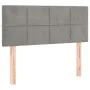 Hellgraues Samtkopfteil mit LED 80x5x78/88 cm von vidaXL, Kopf- und Fußteile - Ref: Foro24-3121642, Preis: 45,11 €, Rabatt: %