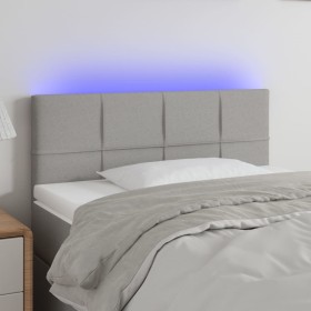 Light gray fabric headboard with LED 100x5x78/88 cm by vidaXL, Headboards and footboards - Ref: Foro24-3121602, Price: 46,00 ...