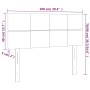 Kopfteil aus hellgrauem Stoff mit LED 100x5x78/88 cm von vidaXL, Kopf- und Fußteile - Ref: Foro24-3121602, Preis: 46,00 €, Ra...
