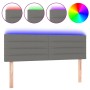 Dark gray fabric headboard with LED 144x5x78/88 cm by vidaXL, Headboards and footboards - Ref: Foro24-3121751, Price: 57,49 €...