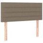 Kopfteil mit LED aus taupegrauem Stoff 100x5x78/88 cm von vidaXL, Kopf- und Fußteile - Ref: Foro24-3121746, Preis: 38,31 €, R...