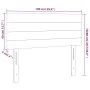 Kopfteil mit LED aus taupegrauem Stoff 100x5x78/88 cm von vidaXL, Kopf- und Fußteile - Ref: Foro24-3121746, Preis: 40,58 €, R...