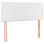 Headboard with LED white synthetic leather 100x5x78/88 cm by vidaXL, Headboards and footboards - Ref: Foro24-3121557, Price: ...