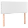 Kopfteil mit LED, weißem Kunstleder, 100 x 5 x 78/88 cm von vidaXL, Kopf- und Fußteile - Ref: Foro24-3121557, Preis: 39,12 €,...