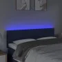 Cabecero con LED de tela azul 144x5x78/88 cm de vidaXL, Cabeceros y pies de cama - Ref: Foro24-3121756, Precio: 63,33 €, Desc...
