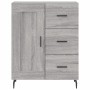 Aparador alto madera contrachapada gris sonoma 69,5x34x180 cm