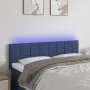 Blue fabric LED headboard 144x5x78/88 cm by vidaXL, Headboards and footboards - Ref: Foro24-3121616, Price: 57,75 €, Discount: %
