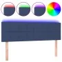 Blue fabric LED headboard 144x5x78/88 cm by vidaXL, Headboards and footboards - Ref: Foro24-3121616, Price: 57,75 €, Discount: %
