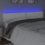 Kopfteil mit LED, weißem Kunstleder, 200 x 5 x 78/88 cm von vidaXL, Kopf- und Fußteile - Ref: Foro24-3121581, Preis: 57,98 €,...
