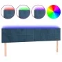 LED-Kopfteil aus dunkelblauem Samt, 180 x 5 x 78/88 cm von vidaXL, Kopf- und Fußteile - Ref: Foro24-3121676, Preis: 72,66 €, ...
